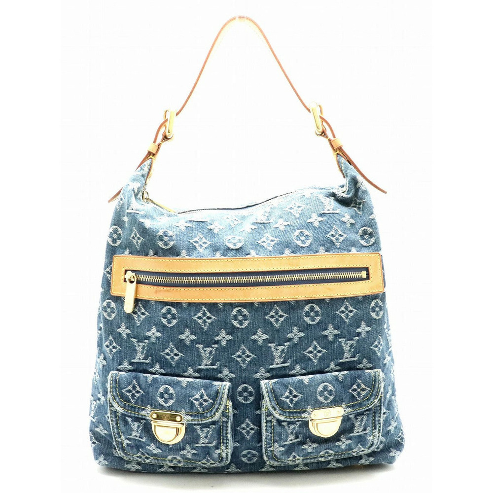 Louis Vuitton Monogram Denim Baggy Shoulder Bag One